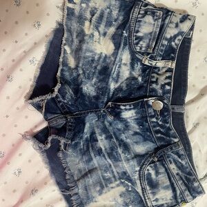 Stylish Tie-Dye Denim Shorts